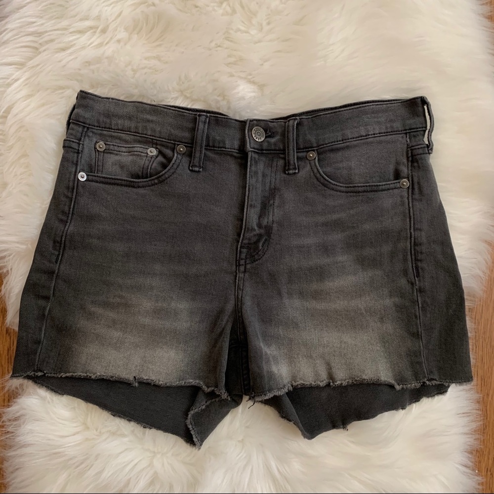 Madewell Gray Cutoff Cotton Blend Shorts Size 26